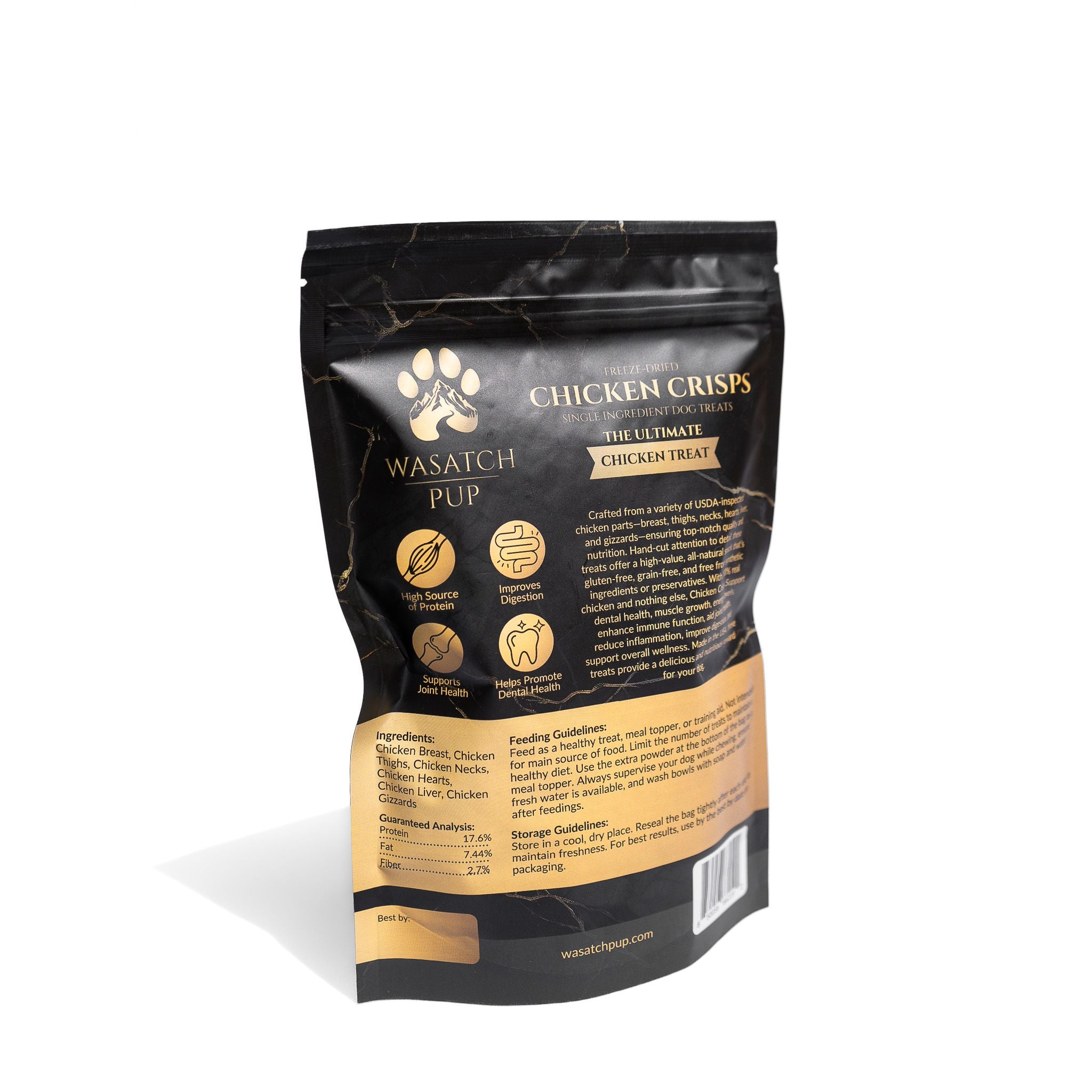 Freeze-Dried Chicken Crisps Single Ingredient Dog Treats Made