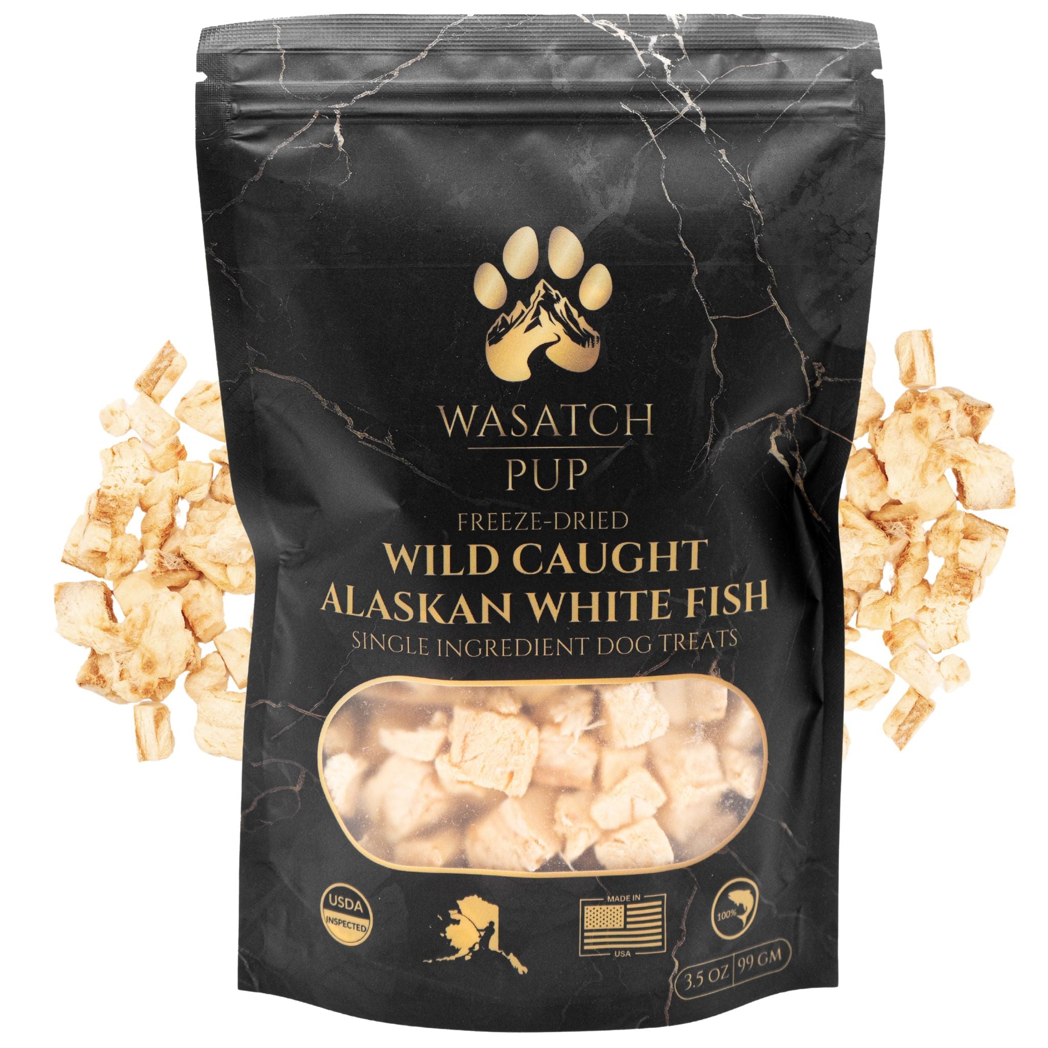 Freeze-Dried Alaskan Whitefish Dog Treats