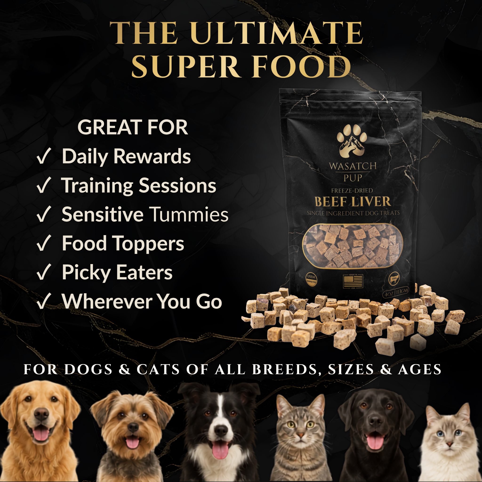 Freeze-Dried Beef Liver Dog Treats