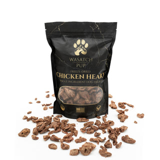 Freeze-Dried Chicken Heart | Single Ingredient Dog Treats