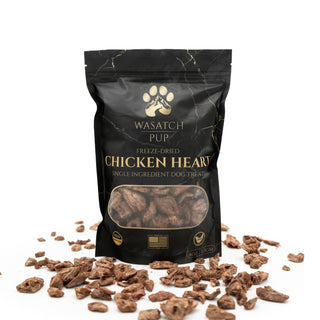 Freeze-Dried Chicken Heart | Single Ingredient Dog Treats