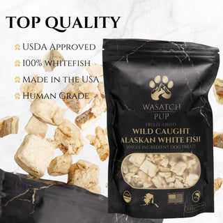 Freeze-Dried Alaskan Whitefish | Single Ingredient Dog Treats
