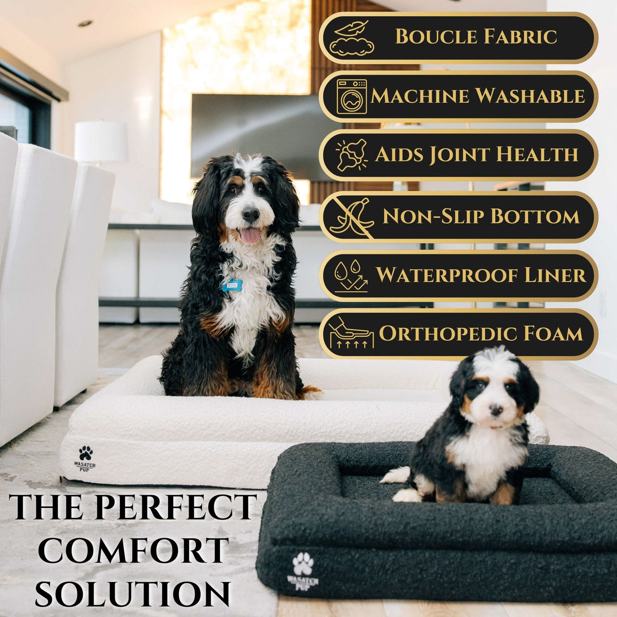 Luxury Orthopedic Dog Bed - Wasatch Pup